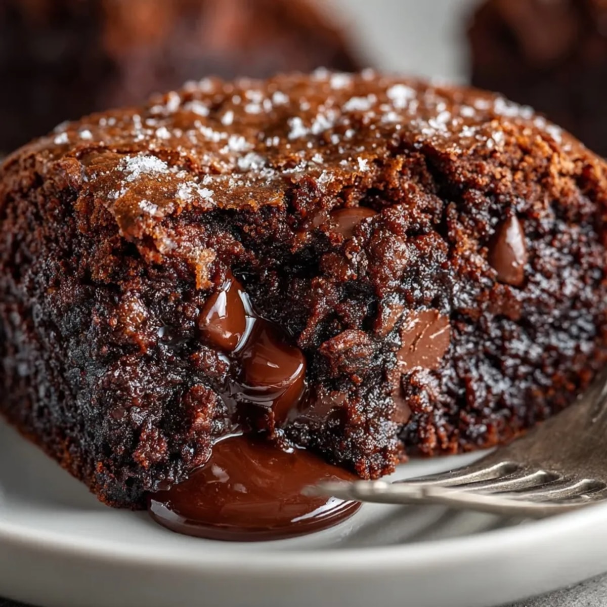 Fudgy Chewy Brookies displayed on a wire rack, with crackly tops and gooey centers.