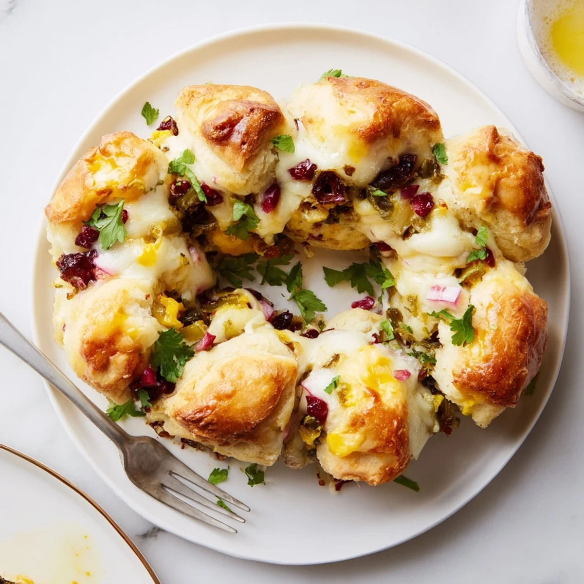 Cranberry Jalapeño Pull-Apart Bread