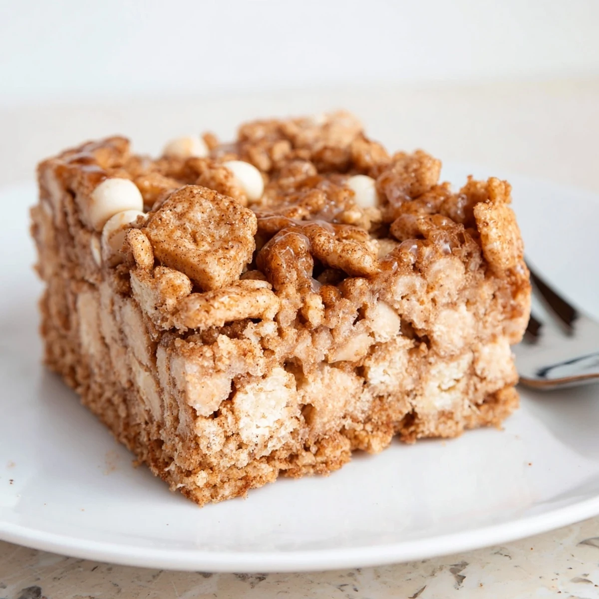 Decadent blondies infused with Cinnamon Toast Crunch flavor, perfect for dessert lovers.  