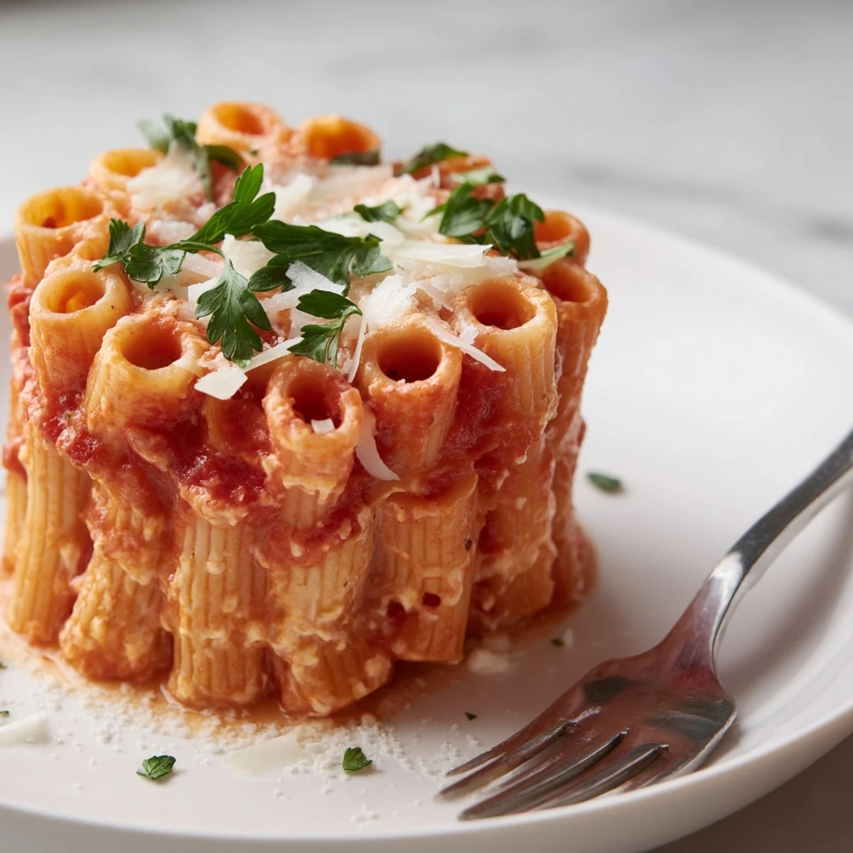 Golden Honeycomb Pasta Cake topped with melted cheese, ideal for gatherings.  