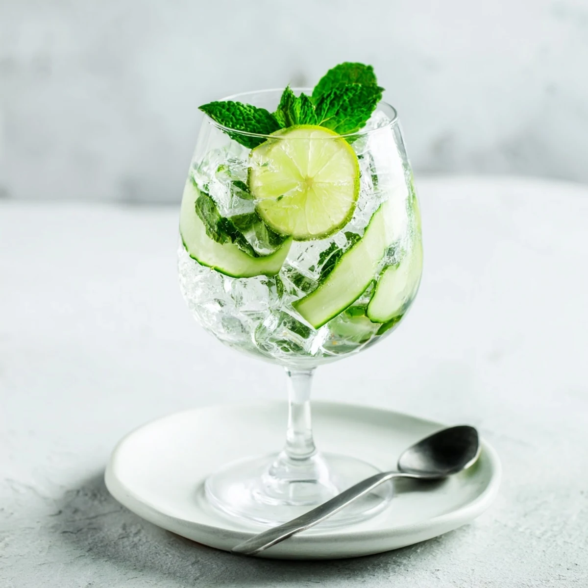 Refreshing water-based mocktails with vibrant fruit and mint enhance hydration beautifully.  