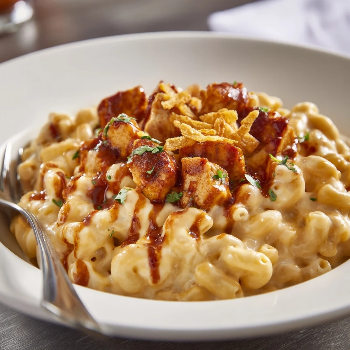 Honey BBQ Chicken Mac Cheese