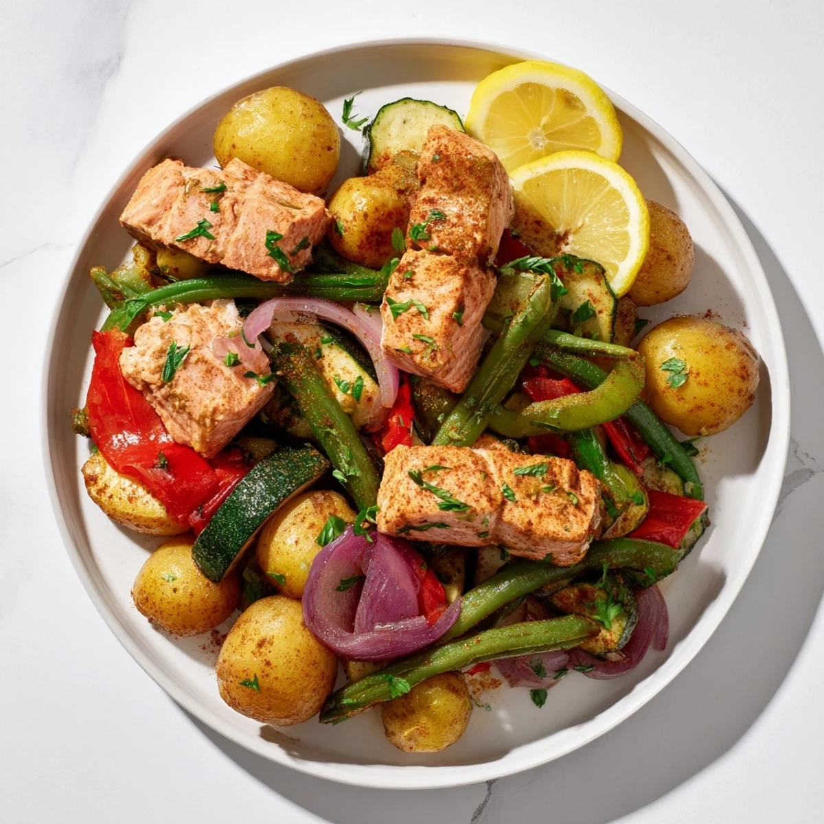 Salmon Potato Skillet Dish