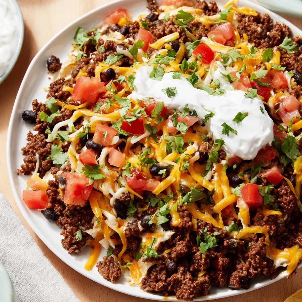 Golden, creamy Slow Cooker Cream Cheese Taco Dip, bubbling hot and ready with tortilla chips.