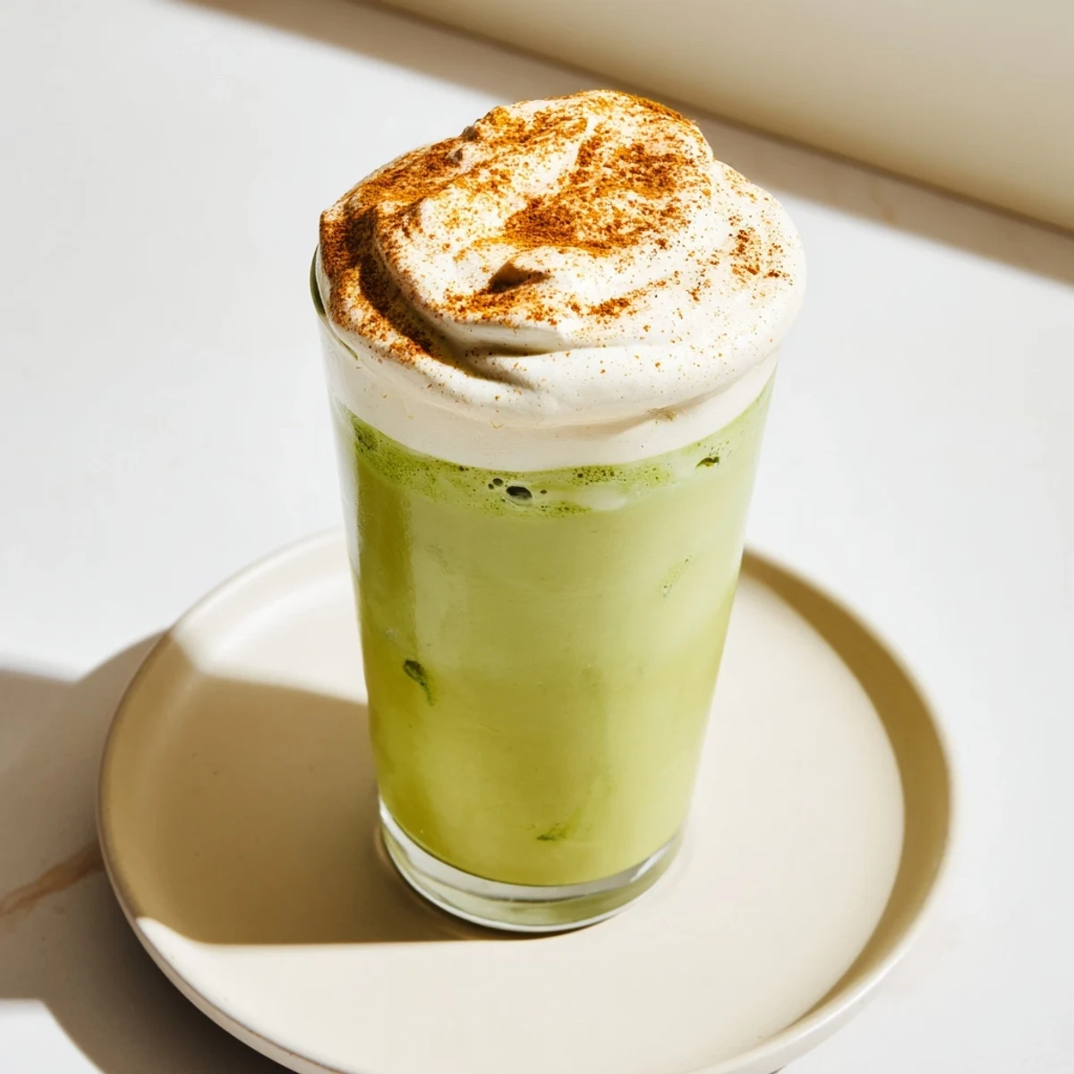 Cinnamon Roll Iced Matcha