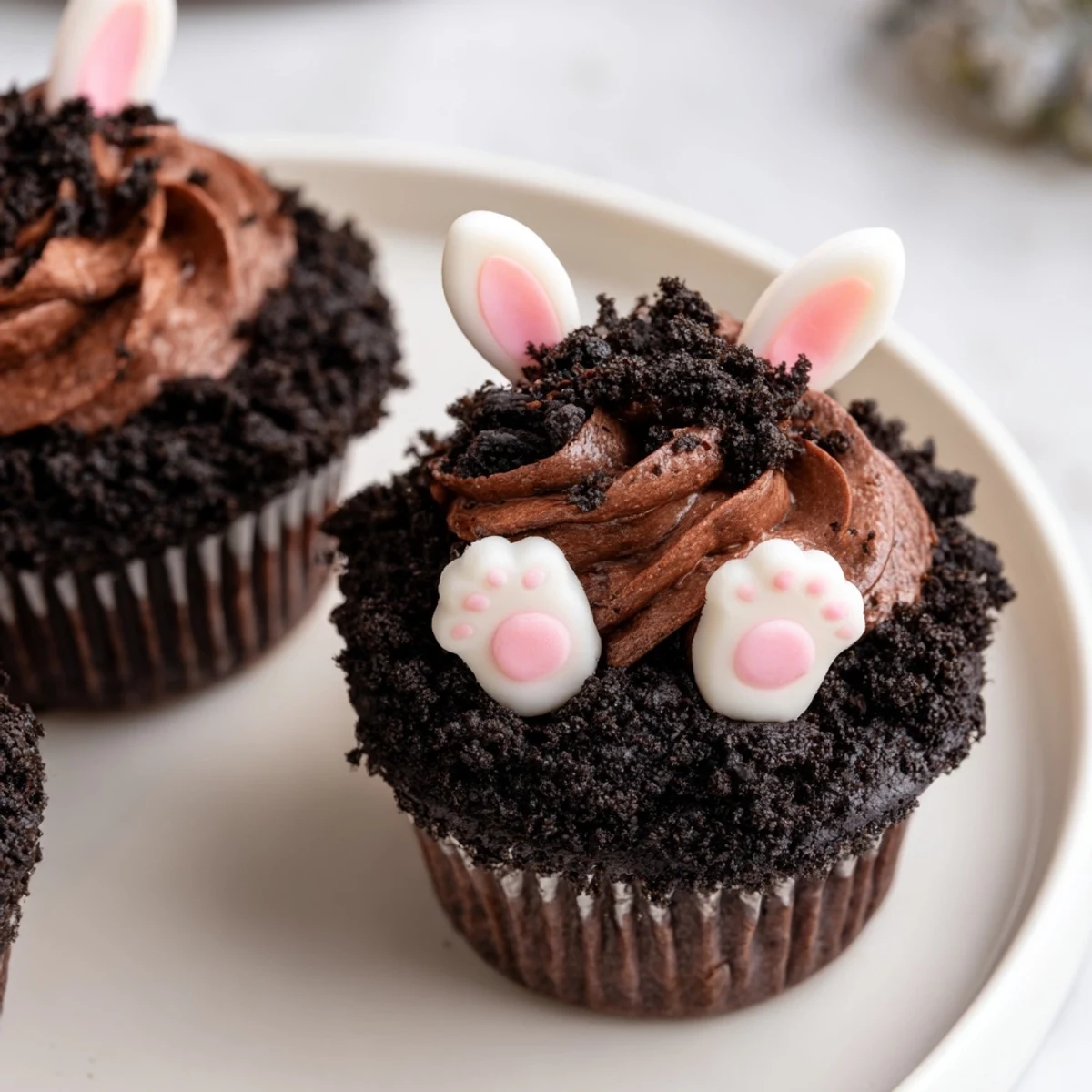 Enjoy these festive Bunny Burrow Cupcake Tray treats, a delightful dessert for Easter gatherings.