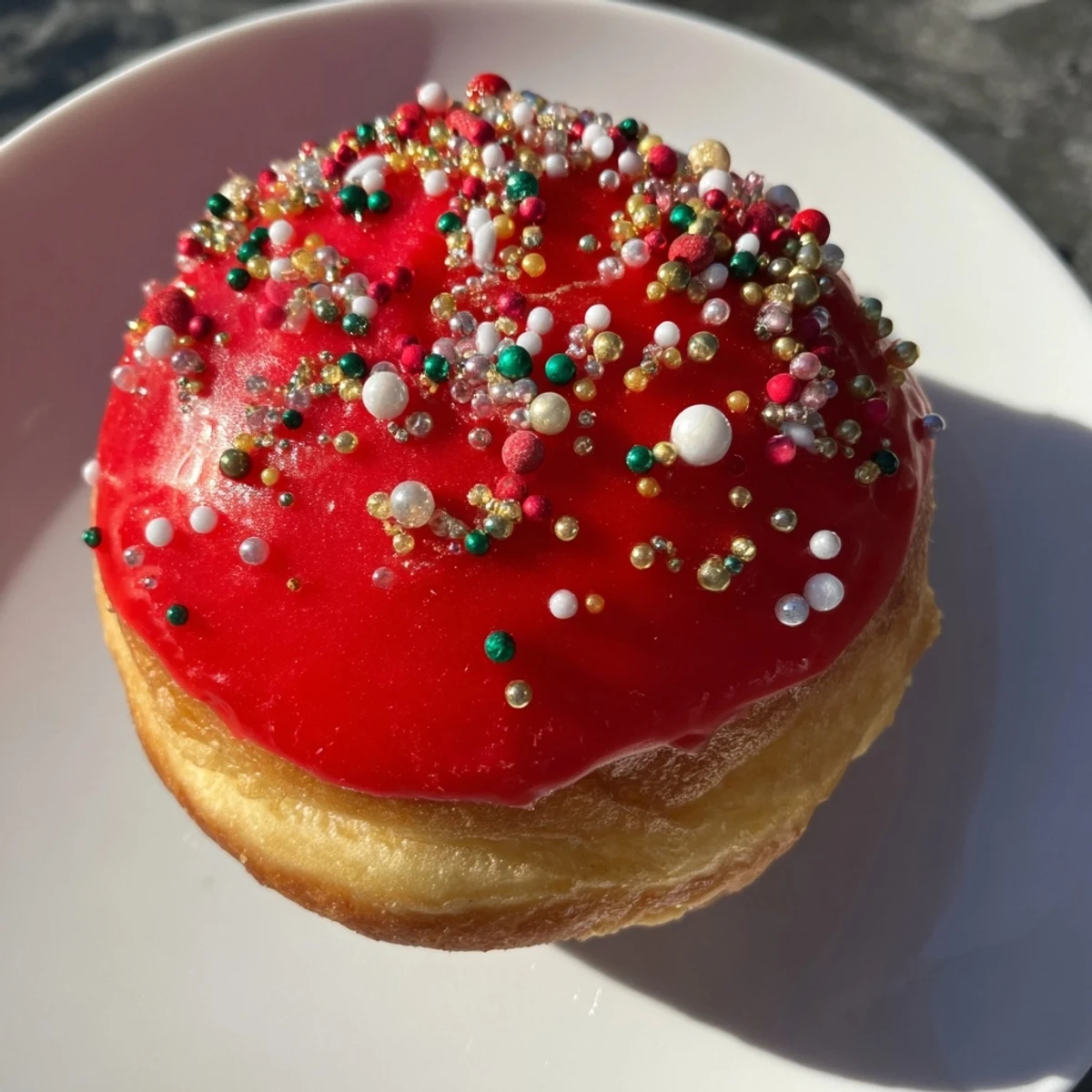 Warm, powdered sugar-dusted Christmas ornament beignets, a delightful French dessert perfect for holiday gatherings.