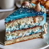 Pisces Birthday Cake with Ocean Blue Ombre Frosting, a dreamy vanilla layer cake with stunning gradient blue buttercream and ocean-inspired decorations.