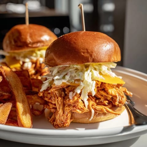 BBQ Chicken Sliders Fries