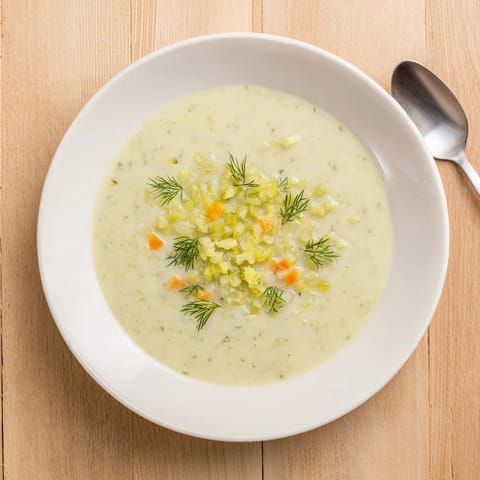 This velvety Creamy Dill Pickle Soup offers a warm, comforting hug on a chilly evening.