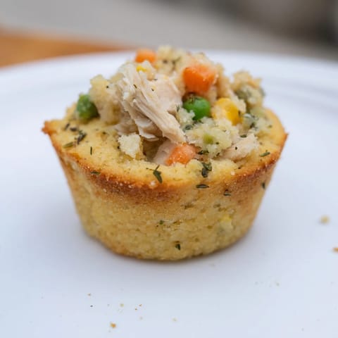 Chicken Pot Pie Muffins