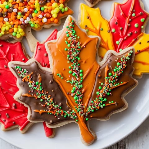 Festive Maple Leaf Cookies