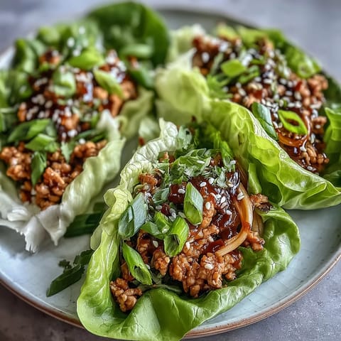 Potsticker Noodle Lettuce Cups