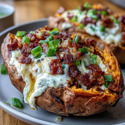 Breakfast Sweet Potatoes Bacon