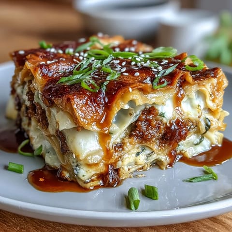 Asian Dumpling Lasagna Soy
