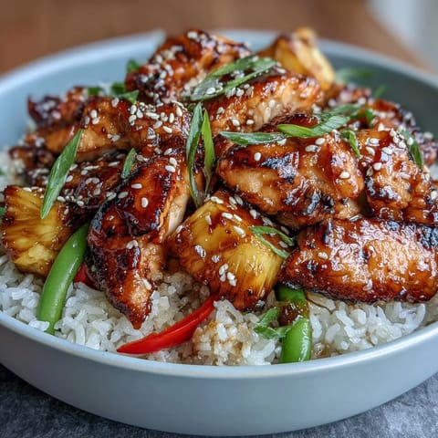 Pineapple Teriyaki Chicken Bowls