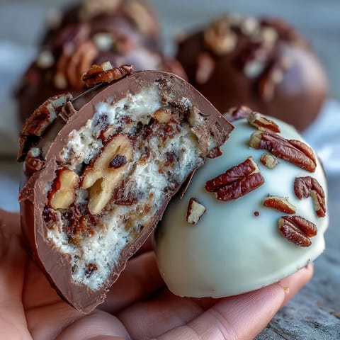 Luxurious Dubai Chocolate Strawberry Easter Eggs with Crunch Filling, a festive fusion treat featuring crisped rice and hazelnut crunch.  