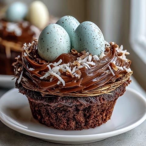Easter Nest Cupcakes