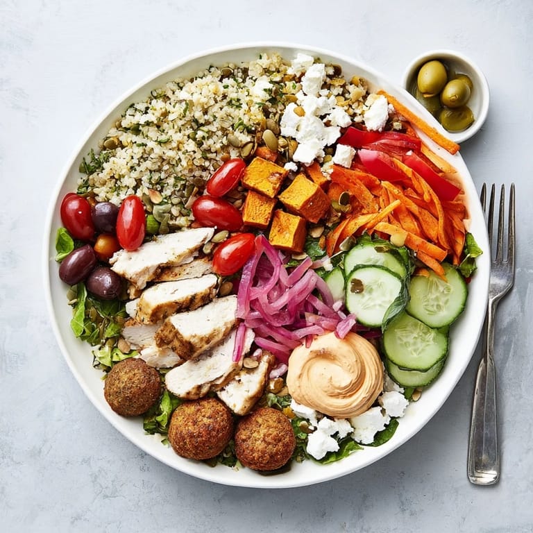 A delightful arrangement of proteins and veggies for the Build-Your-Own Boards & Bowls experience.