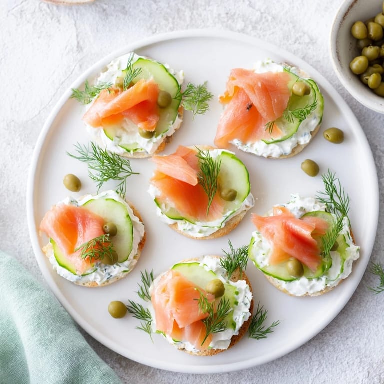 Close-up of Étoiles Filantes Assiette de Fin dAnnée appetizer: flaky stars, salmon slices, and fresh dill garnish.