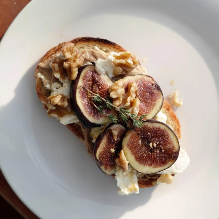 Delectable close-up of The Royal Tapestry, a French appetizer, ready to serve with fig jam.