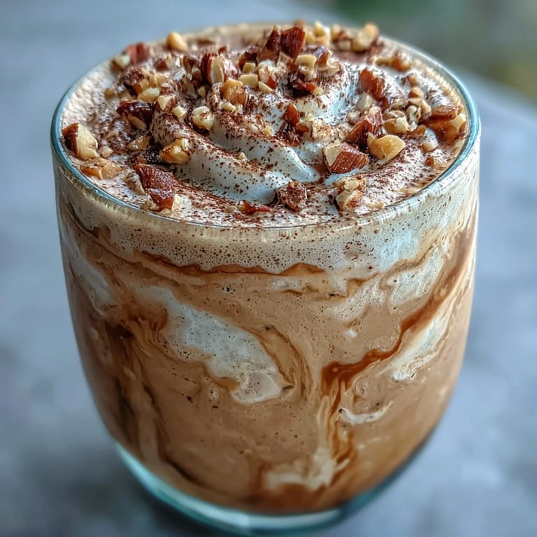 Perfectly blended Hojicha milkshake served with a straw, ideal with Japanese desserts.