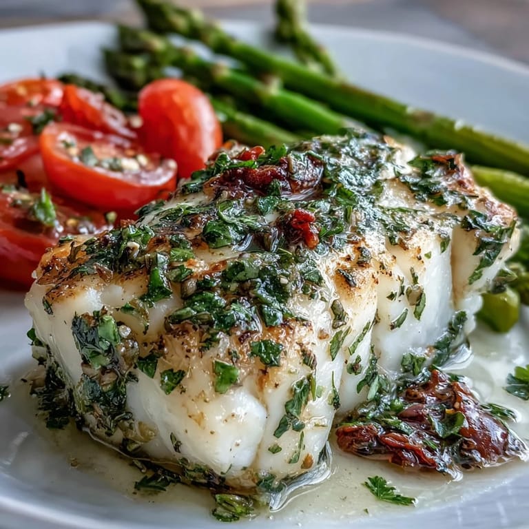 3. Easy sheet pan dinner of lemon herb cod fillets baked to perfection with colorful asparagus and cherry tomatoes, offering a bright, flavorful meal ready in under 30 minutes.