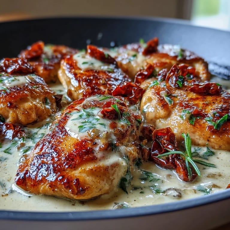 Tender chicken simmered in a luscious pepperoncini cream sauce, perfect for weeknight meals.