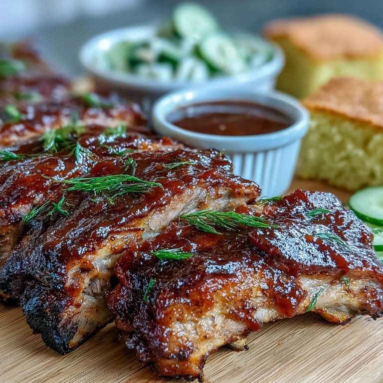 Smothered Father's Day ribs, a family-style platter with honey, chipotle, and maple sauces.