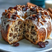 Warm, chewy cinnamon raisin bagels with a high-protein twist, topped with a tangy Greek yogurt glaze for a nourishing breakfast.